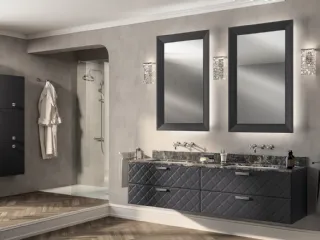 Mobile da Bagno Magnifica Glamour Laccato Opaco Grigio Ferro di Scavolini Bathrooms