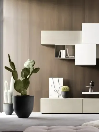 Parete Attrezzata Kosmos KF108 di Moretti Compact Giorno Notte