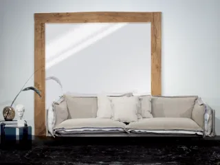 Specchio da appoggio con cornice in legno Grand Frame di Nature Design