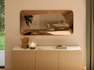 Specchio in vetro fuso Focus di Bontempi