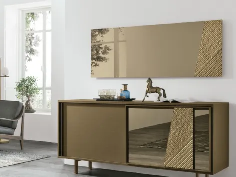 Specchiera in vetro curvato Bronzo Iside di Target Point