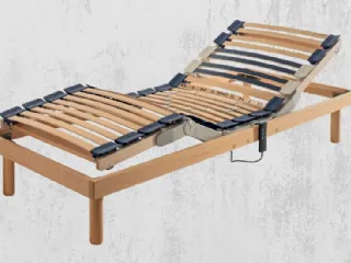 Rete Letto anatomica in legno Capri con Motore Compatto di Ideare
