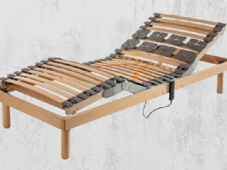 Rete Letto anatomica in legno Elba Deluxe con Motore Compatto di Ideare