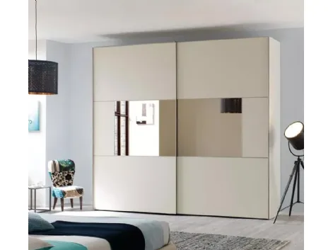 Armadio con specchio centrale NC210 Slider Zone C di Moretti Compact