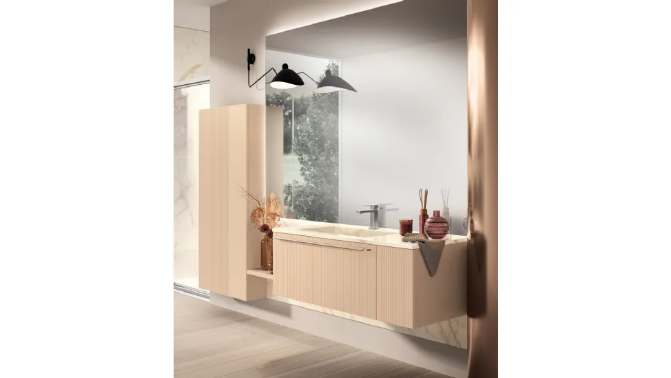 Mobile da Bagno Aquo Laccato Opaco Doganato di Scavolini Bathrooms