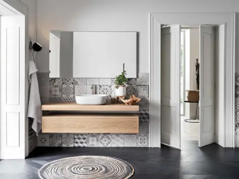 Mobile da Bagno sospeso in legno Teddy 03 di Alta Corte