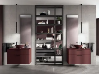 Mobile da Bagno Aquo Balance Rosso Jaipur di Scavolini Bathrooms