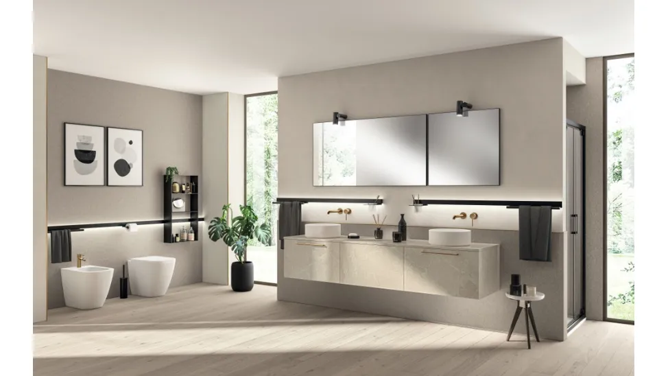 Mobile da Bagno Aquo Pietra Venus di Scavolini Bathrooms