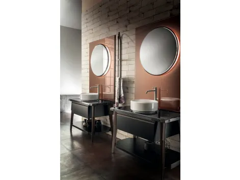 Mobile da Bagno Diesel Laccato Opaco Nero Ardesia di Scavolini Bathrooms