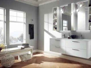 Mobile da Bagno Font in laccato opaco Bianco di Scavolini Bathrooms