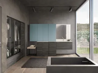 Mobile da Bagno in melaminico e laccato Laundry 01 di Archeda