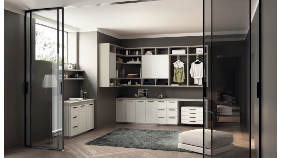 Mobile da Bagno Laundry Space Aquo in Decorativo Bianco di Scavolini Bathrooms