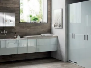 Mobile per lavanderia sospeso in laccato lucido Laudry Space di Scavolini Bathrooms