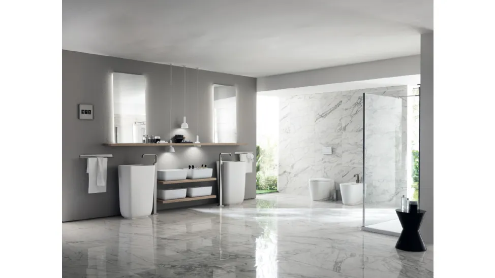 Mobile da Bagno Qi Lavabi Monoblocco di Scavolini Bathrooms