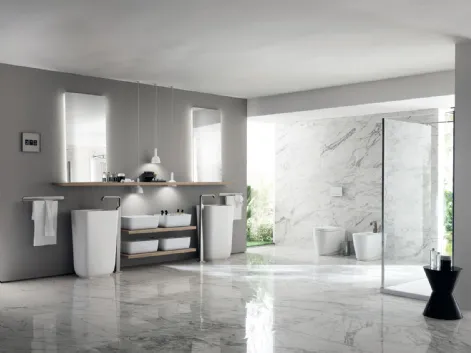 Lavabi Qi Monoblocco a Terra di Scavolini Bathrooms