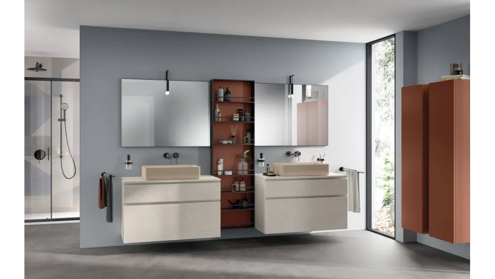 Mobile da Bagno Rivo Decorativo Pietra Solar di Scavolini Bathrooms