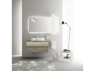 Mobile da Bagno Rivo Laccato Lucido e vetro Visone di Scavolini Bathrooms