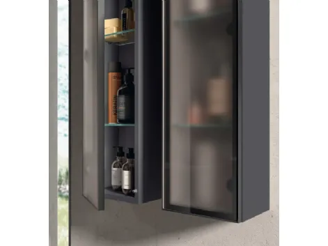 Accessori da Bagno Rivo Pensile Alluminio e Vetro fumé di Scavolini Bathrooms