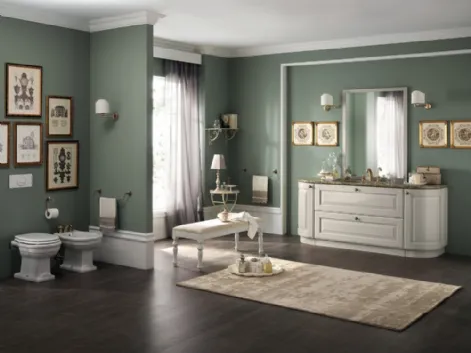 Mobile da Bagno Baltimora Laccato Opaco Grigio Chiaro di Scavolini Bathrooms