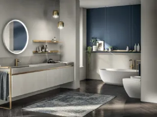 Mobile da Bagno Tratto in Decorativo Concrete Jersey di Scavolini Bathrooms