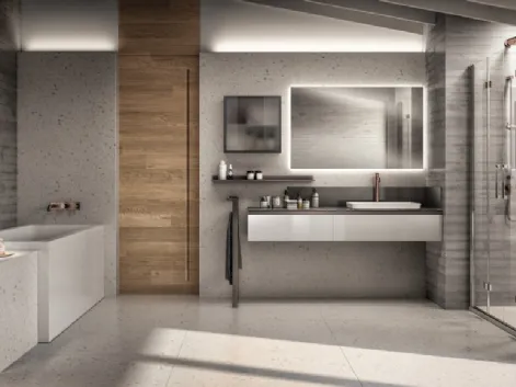 Mobile da Bagno Tratto Laccato Lucido Bianco Prestige di Scavolini Bathrooms