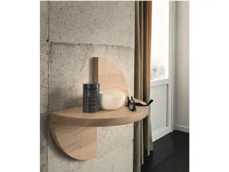 Comodino Petalo in legno massello di Alta Corte