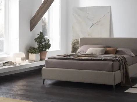 Letto in tessuto con box contenitore Benny di V&Nice
