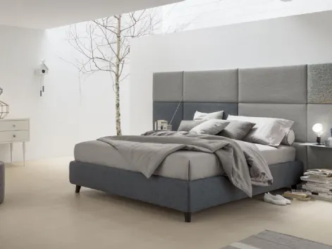 Letto sommier con Boiserie in tessuto di V&Nice