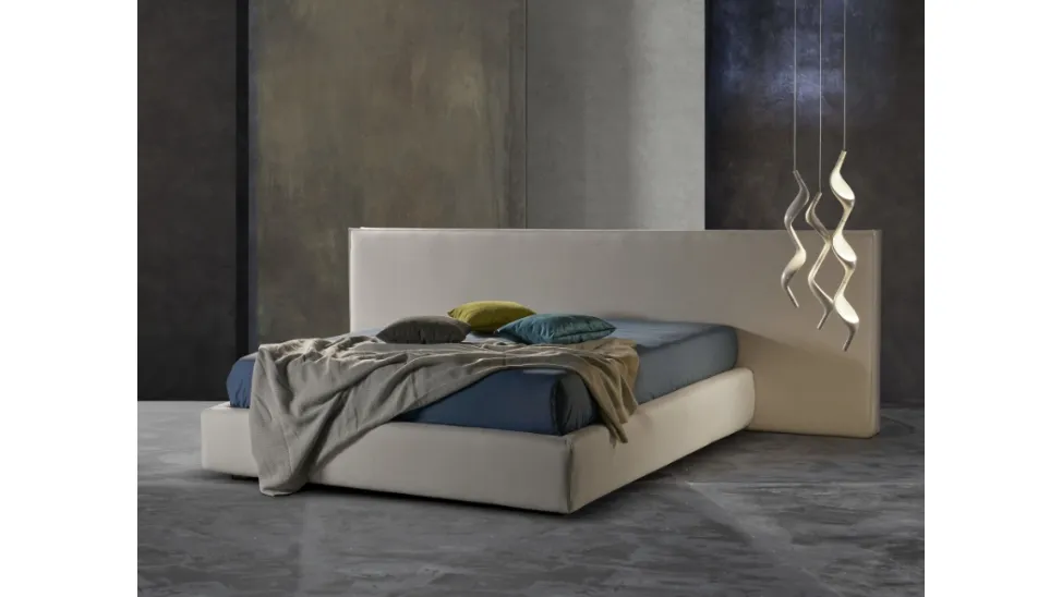 Letto semplice ed elegante con contenitore Milo Ring 28 di Excò