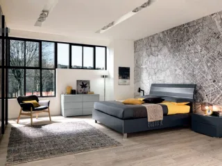 Letto in laccato Grafite NC103 di Moretti Compact