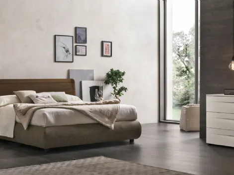 Letto una piazza e mezzo contenitore moderno - Liam