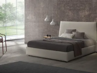 Letto con testiera Tatami basso con contenitore di Excò