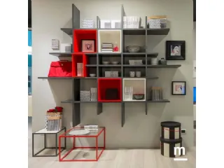 Libreria in laccato opaco MC045 di Moretti Compact