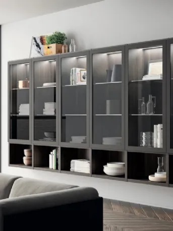 Libreria Living Foodshelf Tortora e Bianco di Scavolini