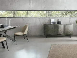 Madia Dalia 180 in laccato spazzolato di Target Point