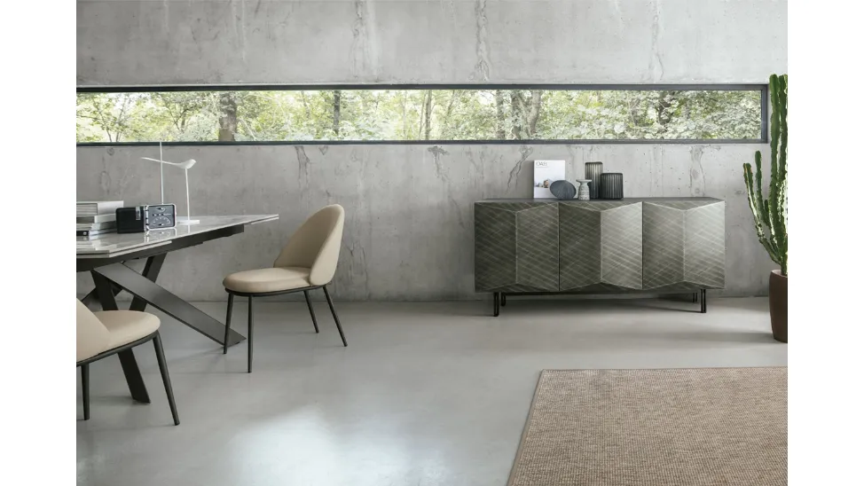 Madia Dalia 180 in laccato spazzolato di Target Point