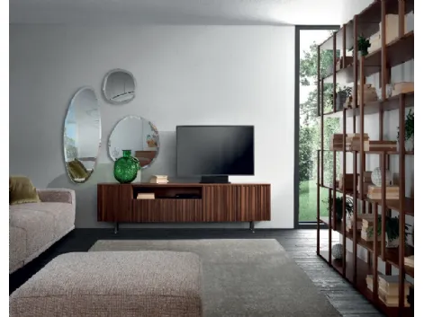 Mobile Porta Tv Line TV ante legno anche con piedini di Pacini e Cappellini
