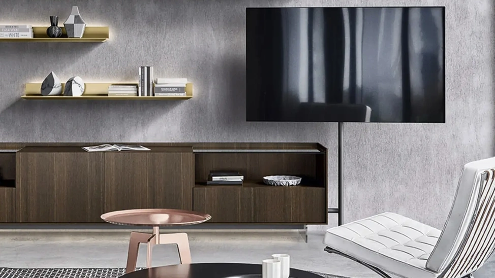 Mobile Porta Tv in Rovere Tv Video di Sangiacomo