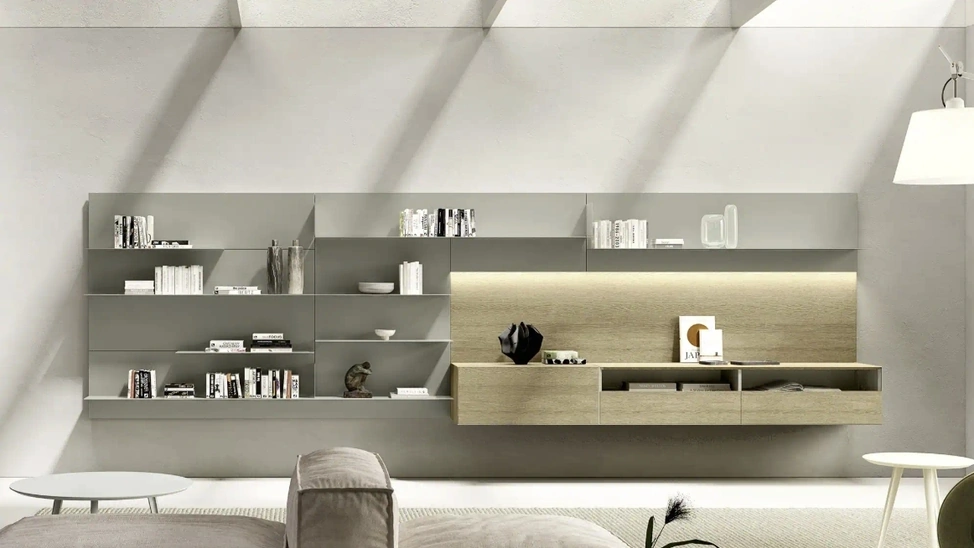 Parete Attrezzata Domino Boiserie 03 di Sangiacomo