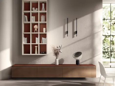 Parete Attrezzata Living Mira in decorativo Cottage di Scavolini