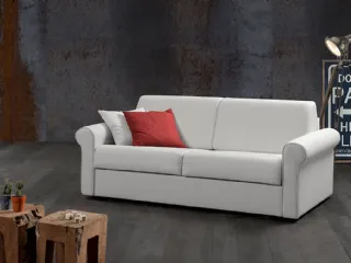 Divano letto in tessuto dalle linee arrotondate Akka di Excò