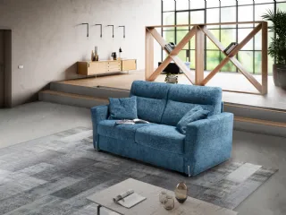 Divano Letto lineare in tessuto Colorado de Il Benessere