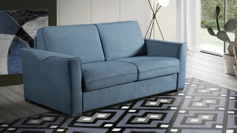 Divano Letto lineare in tessuto Senna de Il Benessere