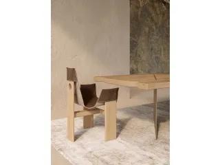 Sedia di design in pelle Manta di Nature Design