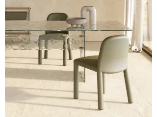 Sedia moderna in pelle Origin di Nature Design
