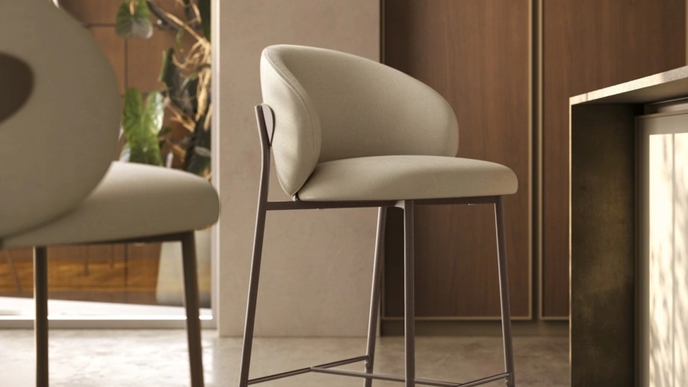 Sgabello imbottito Calla di Scavolini