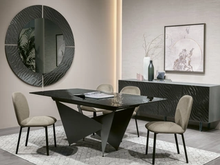 Tavolo allungabile in vetro Aliseo di Target Point