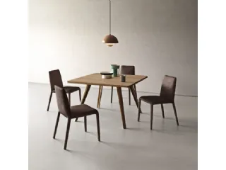 Tavolo Bistrot quadrato in Noce di Sangiacomo
