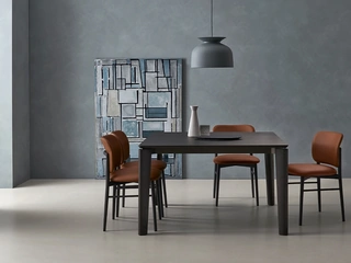 Tavolo allungabile Desco in Rovere Carbone di Sangiacomo