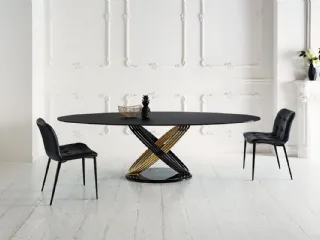 Tavolo Fusion in Cristallo di Bontempi